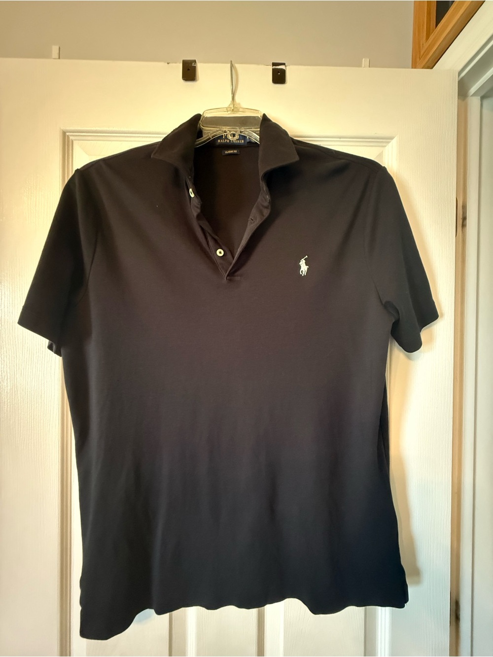 Polo Ralph Lauren Classic Fit Mesh Polo Shirt Men's Black